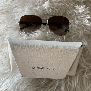 Michael Kors aviator sunglasses with case